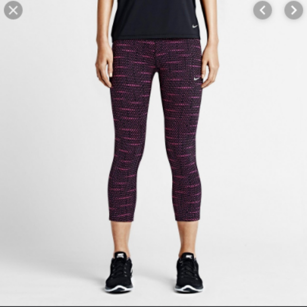 NIKE Dri-Fit Epic Run Printed Active Crops XS
